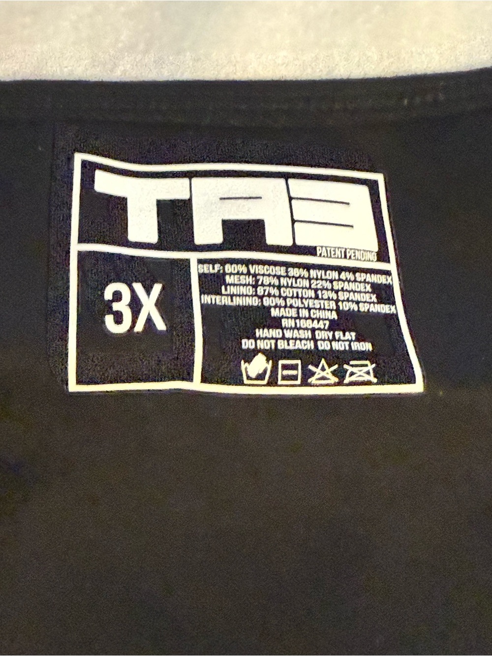 New TA3 Mega Sculpting Square Neck Long Sleeve Top in black. 3X - Picture 9 of 12